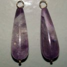 XL Lite Amethyst INTERCHANGEABLE Earring Charms YG orSS
