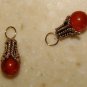 Fancy Carnelian INTERCHANGEABLE Earring Charms YG or SS