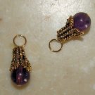 Fancy 6m Amethyst INTERCHANGEABLE Earring Charms YG -SS