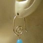 Peruvian Opal & Gray Quartz INTERCHANGEABLE Earring Charms YG or SS
