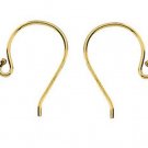 14K SOLID YELLOW GOLD INTERCHANGEABLE Earring Wires - ONE PAIR