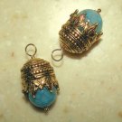 Fancy Crowned Blue INTERCHANGEABLE Earring Charms YG