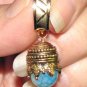 Fancy Crowned Blue INTERCHANGEABLE Earring Charms YG