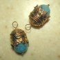 Fancy Crowned Blue INTERCHANGEABLE Earring Charms YG
