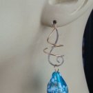 LG Fabulous Hand Blown Topaz Blue INTERCHANGEABLE Earring Charms CHOICE YG or SS