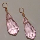 XLG Pink Quartz INTERCHANGEABLE Earring Charms SS