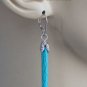 2" Turquoise Howlite Spikes INTERCHANGEABLE Earring Charms CHOICE YG or SS