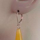 Faceted Yellow Jade INTERCHANGEABLE Earring Charms YOUR CHOICE YG or SS