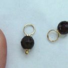 5-6mm Faceted Genuine Red Garnet INTERCHANGEABLE Earring Charms CHOICE YG or SS