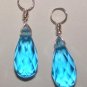 Small - Medium Topaz Blue CZ INTERCHANGEABLE Earring Charms Sterling Silver