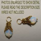 Fancy 6m Opalite INTERCHANGEABLE Earring Charms YG orSS