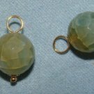 Lt Blue Mix Agate INTERCHANGEABLE Earring Charms YG -SS