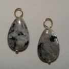 Labradorite Tear INTERCHANGEABLE Earring Charms YG orSS
