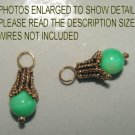 Fancy 6m Green INTERCHANGEABLE Earring Charms YG or SS