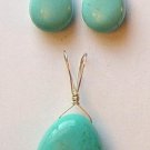 XXLG 20x30mm Genuine Turquoise SLIDE Pendant YG