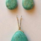 XLG 16x25mm Genuine Turquoise SLIDE Pendant YG