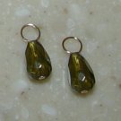 Small Olive Green INTERCHANGEABLE Earring Charms YG