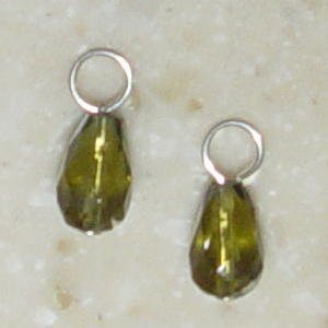 Small Olive Green INTERCHANGEABLE Earring Charms SS