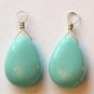 MED Genuine Turquoise SLIDE Pendant YG