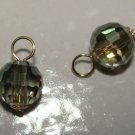 BLING! 8mm Sage INTERCHANGEABLE Earring Charms YG or SS