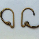 *New* INTERCHANGEABLE Leverback Earring Wires Bronze - ONE PAIR