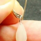Small INTERCHANGEABLE Leverback Earring Wires SOLID 14K White Gold - ONE PAIR
