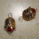Crowned 10m Ruby INTERCHANGEABLE Earring Charms YG orSS