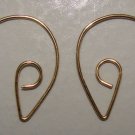 MED Fancy Looped INTERCHANGEABLE Earring Wires YG or SS