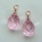 ROSE GOLD 11x17mm Large Light Pink INTERCHANGEABLE Earring Charms