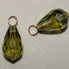 10x16mm Olivine INTERCHANGEABLE Earring Charms YG or SS