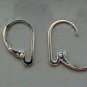 *New* INTERCHANGEABLE Leverback Earring Wires Silver Plated - ONE PAIR