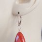 Unusual Faceted Red Brick Jasper INTERCHANGEABLE Earring Charms YG or SS
