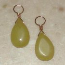 Lt Yellow Jade INTERCHANGEABLE Earring Charms YG