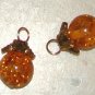 10mm Golden Amber Cap INTERCHANGEABLE Earring Charms YG