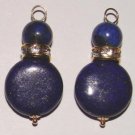 XLG Jeweled DBL Lapis INTERCHANGEABLE Earring Charms YG