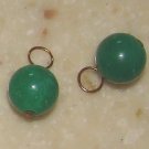 Green Chalcedony 8mm INTERCHANGEABLE Earring Charms YG
