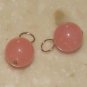 8mm Salmon Pink INTERCHANGEABLE Earring Charms YG