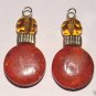Amber Qt Sponge Coral INTERCHANGEABLE Earring Charms SS