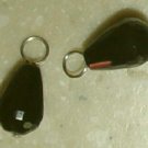 Small AA Faceted Onyx INTERCHANGEABLE Earring Charms YG