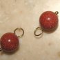 7mm Goldstone Glitter INTERCHANGEABLE Earring Charms YG