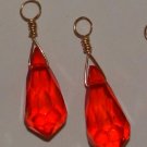 XLG Reddish Orange INTERCHANGEABLE Earring Charms YG