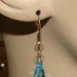 MED Topaz Blue CZ INTERCHANGEABLE Earring Charms YG