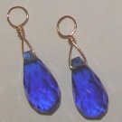 MED Royal Blue CZ INTERCHANGEABLE Earring Charms YG