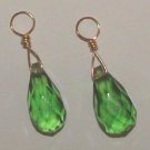 MED Kelly Green CZ INTERCHANGEABLE Earring Charms YG