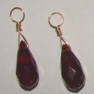 MED Garnet CZ INTERCHANGEABLE Earring Charms YG