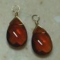 LG Dark Whisky Quartz INTERCHANGEABLE Earring Charms YG