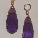 Large Dark Purple INTERCHANGEABLE Earring Charms YG