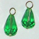 8x12mm Vibrant Green INTERCHANGEABLE Earring Charms YG