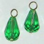 8x12mm Vibrant Green INTERCHANGEABLE Earring Charms YG