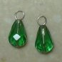 8x12mm Vibrant Green INTERCHANGEABLE Earring Charms SS